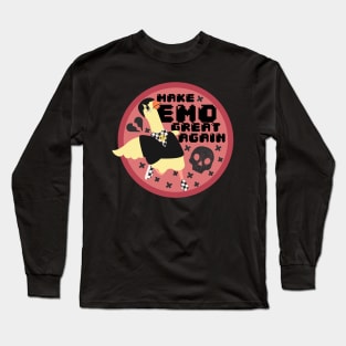 Make Emo Great Again Badge Long Sleeve T-Shirt